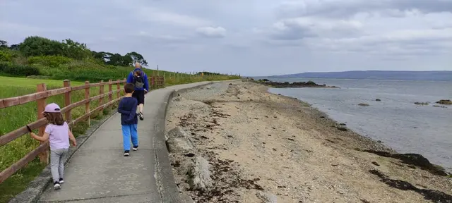Moville shore path walk